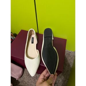 white comfortable flats brand new size 38